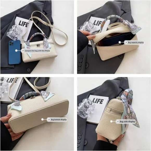 Crossbody Purse Women Leather Pouch Compact Stylish Handbag Fashion